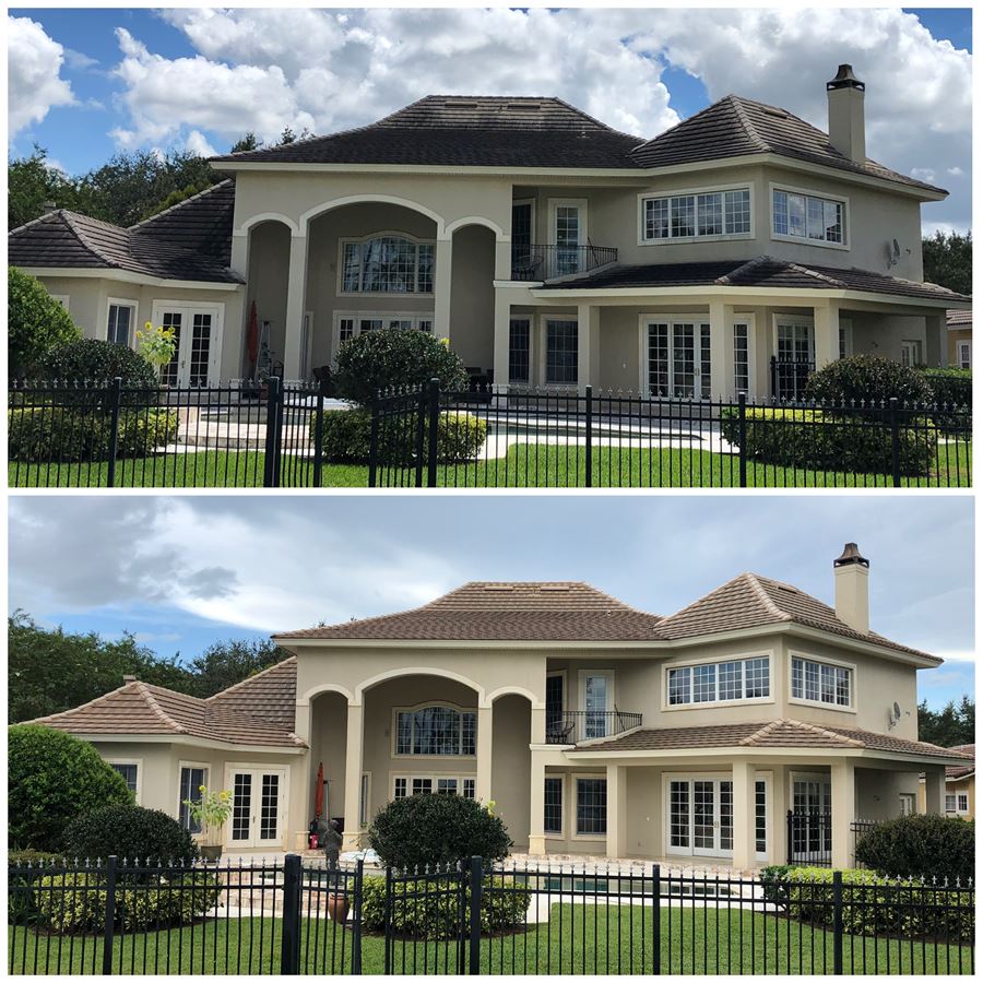 House washing and roof cleaning in windermere fl