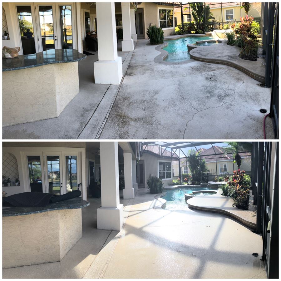 Pool and patio pressure washing windermere fl